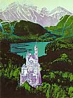 Andy Paintings - Neuschwanstein by Andy Warhol